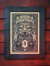 Cargar imagen en el visor de la galería, Cuadro Mahakala Anahata en madera