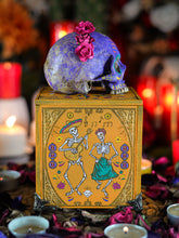 Cargar imagen en el visor de la galería, Caja Calavera Mexicana Catrina Naranja

